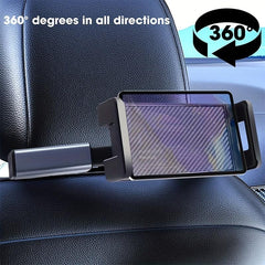 Car Back Seat Headrest Phone Holder Tablet Stand Rear Pillow Bracket