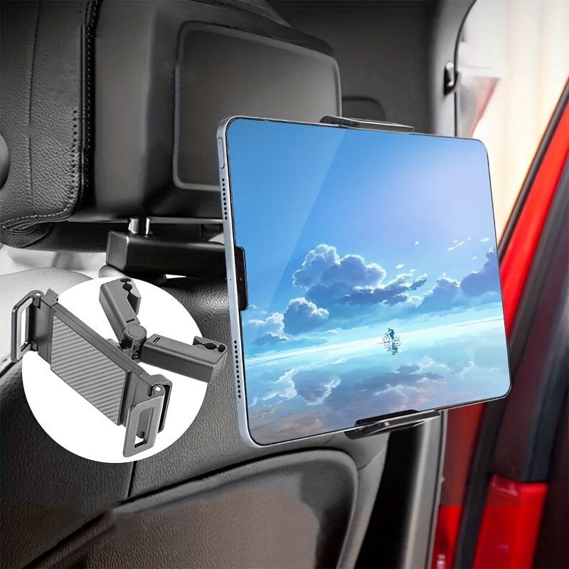 Car Back Seat Headrest Phone Holder Tablet Stand Rear Pillow Bracket
