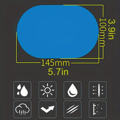 2pcs Waterproof Car Rearview Mirror Film