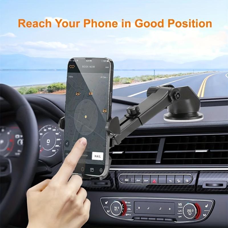 360 Rotation Telescopic Arm Car Phone Holder