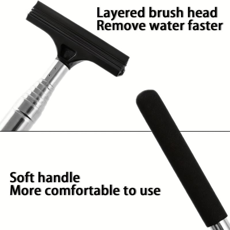 Car Rearview Mirror Wiper Retractable Glass Squeegee