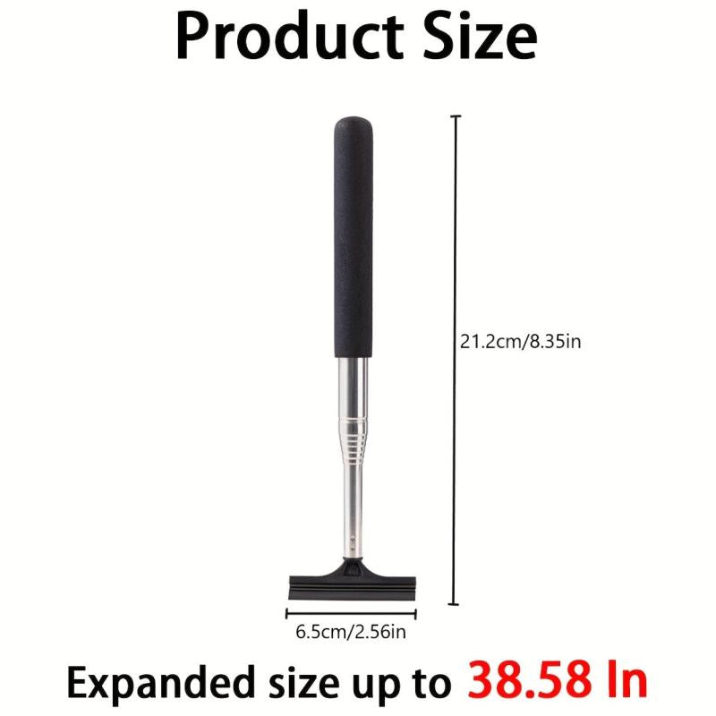 Car Rearview Mirror Wiper Retractable Glass Squeegee