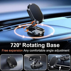 Magnetic Car Phone Holder 360u00b0 Rotation Mobile Navigation Rack