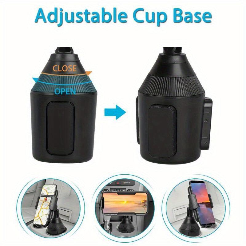 360 Adjustable Car Cup Holder Phone Mount GPS Bracket