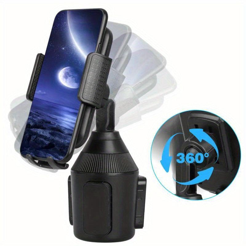360 Adjustable Car Cup Holder Phone Mount GPS Bracket