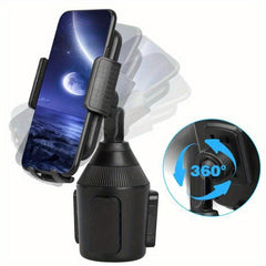 360 Adjustable Car Cup Holder Phone Mount GPS Bracket
