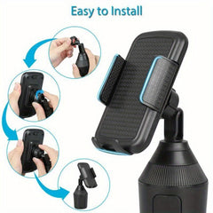 360 Adjustable Car Cup Holder Phone Mount GPS Bracket