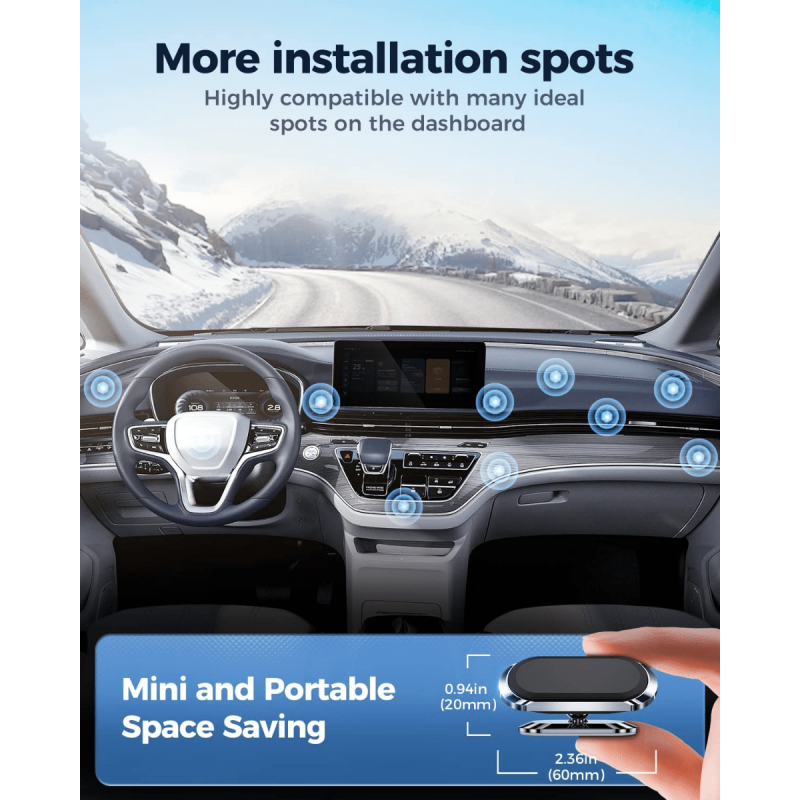 8X Magnets Car Phone Mount 360 Rotation for iPhone 14 13 12 Pro XR XS