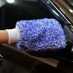 Soft Microfiber Car Wash Mitt for Effective Sudsy Washing