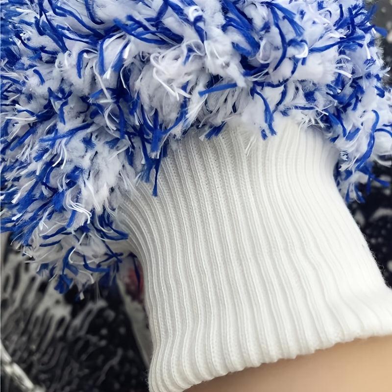 Soft Microfiber Car Wash Mitt for Effective Sudsy Washing