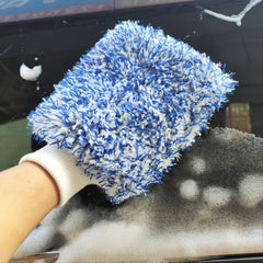 Soft Microfiber Car Wash Mitt for Effective Sudsy Washing