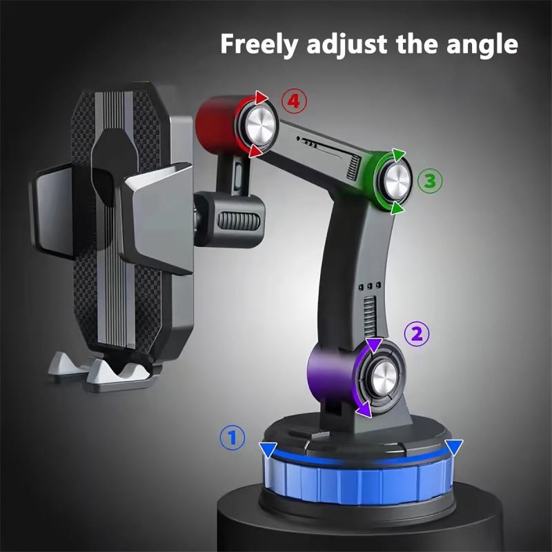 Car Suction Cup Phone Mount Upgraded Power Adjustable Phone Holder