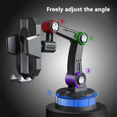 Car Suction Cup Phone Mount Upgraded Power Adjustable Phone Holder