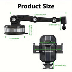 Car Suction Cup Phone Mount Upgraded Power Adjustable Phone Holder