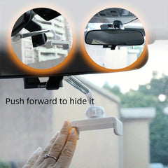 360u00b0 Rearview Mirror Navigation Bracket, Driving Recorder Fixed Clip