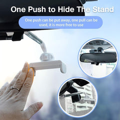 Car Phone Holder Rearview Mirror CellPhone Holder 360 GPS Smartphone Stand