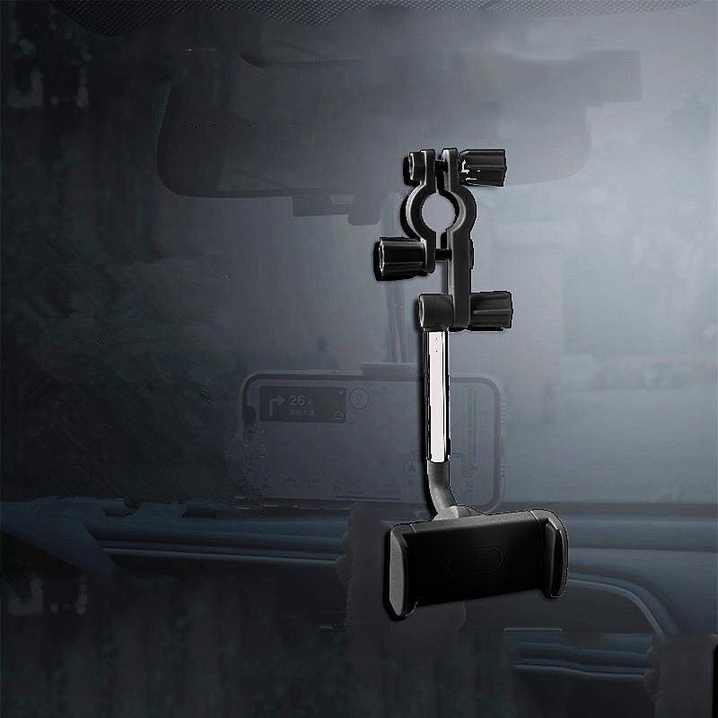 Car Phone Holder Rearview Mirror CellPhone Holder 360 GPS Smartphone Stand