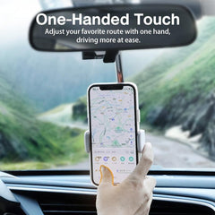 Car Phone Holder Rearview Mirror CellPhone Holder 360 GPS Smartphone Stand
