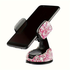 Diamond Embedded 360u00b0 Stand Phone Holder Multicolored Options