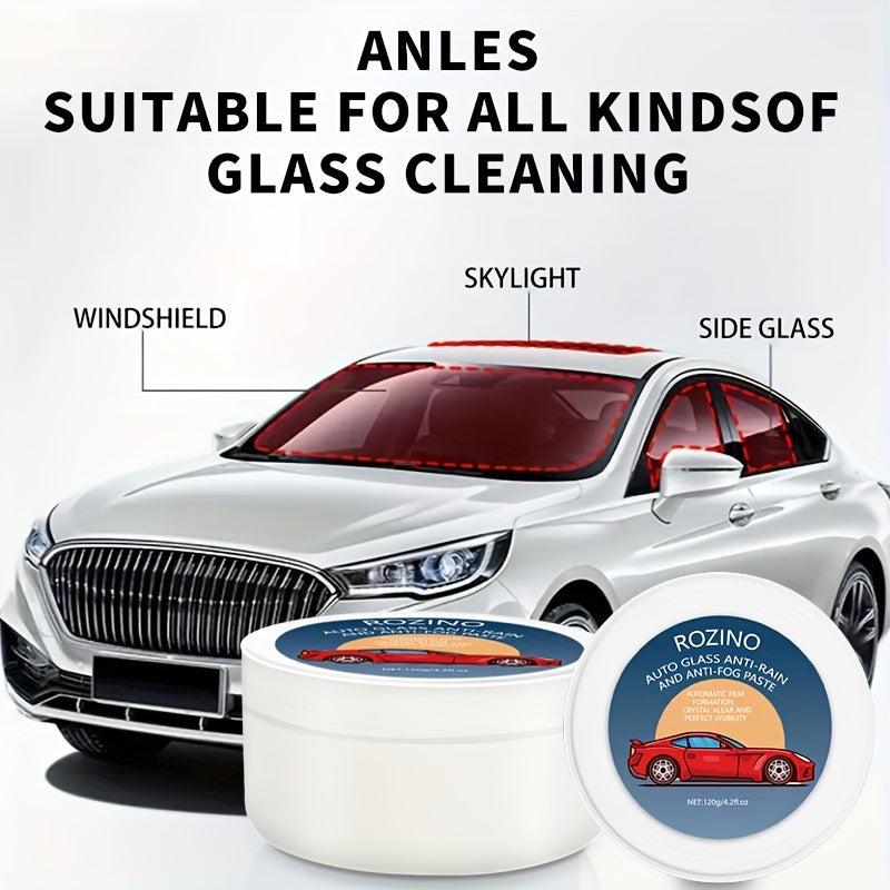 Auto Glass Cleaning Cream - Stain Remover, Anti Rain & Anti Fog Film