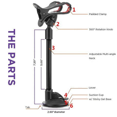 Universal Dashboard Phone Mount Holder 360 Rotation
