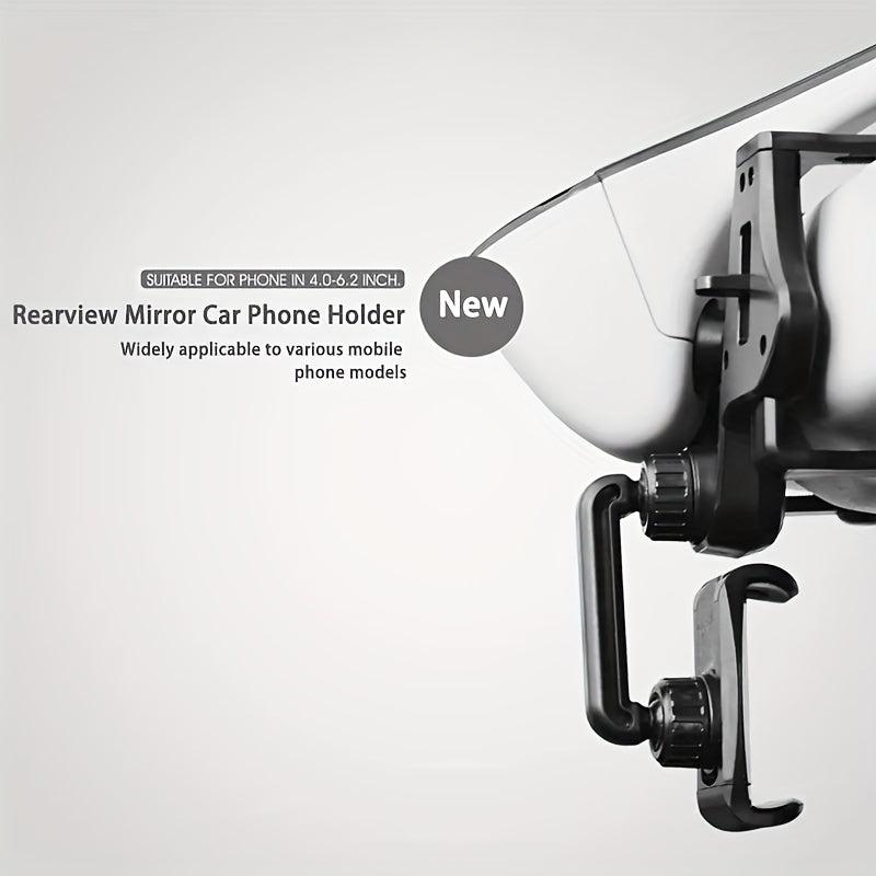 360 Rotated Car Rearview Mirror Phone Holder Slip Rearview Phone Mount