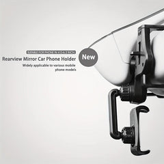360 Rotated Car Rearview Mirror Phone Holder Slip Rearview Phone Mount