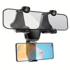 360 Rotated Car Rearview Mirror Phone Holder Slip Rearview Phone Mount