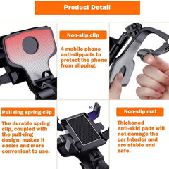 Car Phone Holder Rearview Mirror 360 Adjustable Spring Clip VOPH045