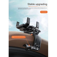 Car Phone Holder Rearview Mirror 360 Adjustable Spring Clip VOPH045