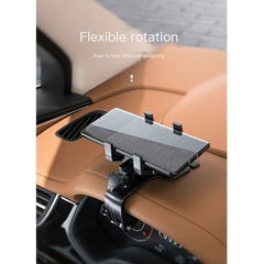 Car Phone Holder Rearview Mirror 360 Adjustable Spring Clip VOPH045