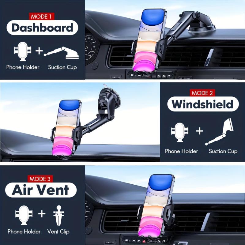 Car Phone Holder Suction Cup Dashboard Navigation Bracket