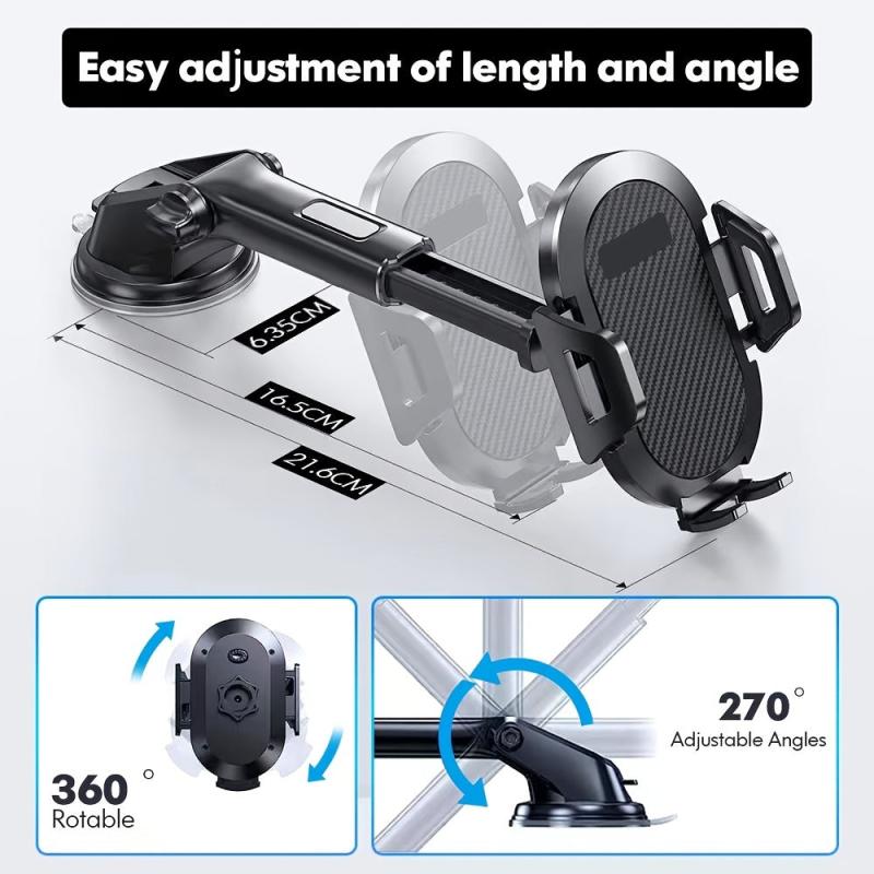 Car Phone Holder Suction Cup Dashboard Navigation Bracket