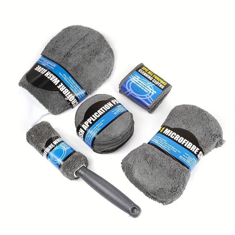 Car Cleaning 9 Sponge Towel Set Beauty Set Car Cleaning Tool Set