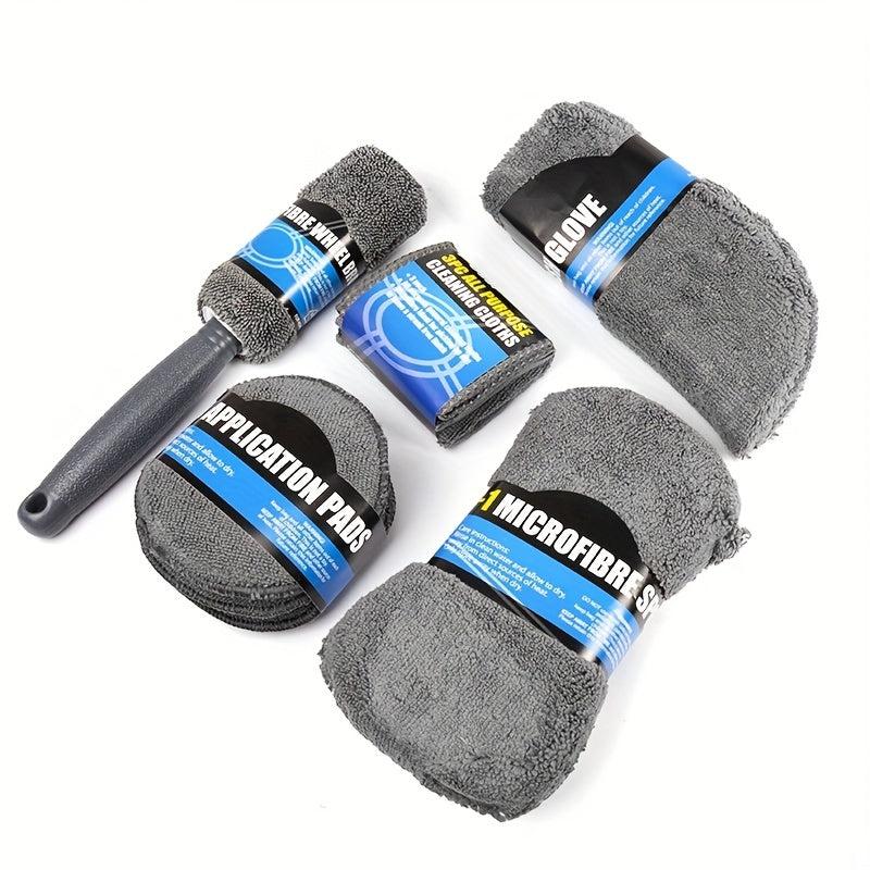 Car Cleaning 9 Sponge Towel Set Beauty Set Car Cleaning Tool Set