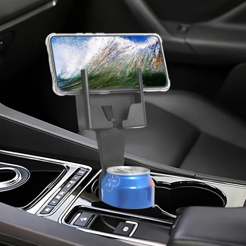 Car Phone Holder & Cup Holder 2 in 1 Mount - Vertical/Horizontal Positioning