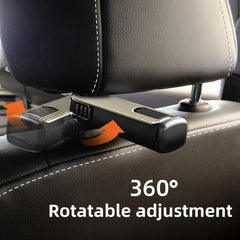 360 Rotatable Car Phone Bracket with Seat Headrest Hook Phone Holder