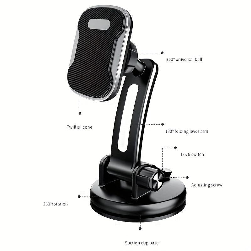 Car Phone Holder Center Console Suction Cup Mount Strong Magnet Phone Holder