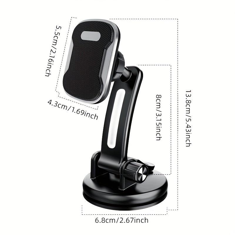 Car Phone Holder Center Console Suction Cup Mount Strong Magnet Phone Holder