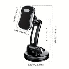 Car Phone Holder Center Console Suction Cup Mount Strong Magnet Phone Holder