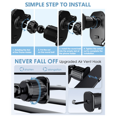 360 Rotation Air Vent Car Phone Holder