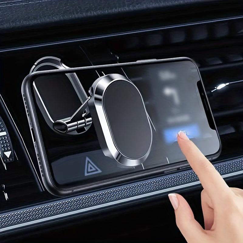 360u00b0 Metal Magnetic Car Phone Stand for Navigation