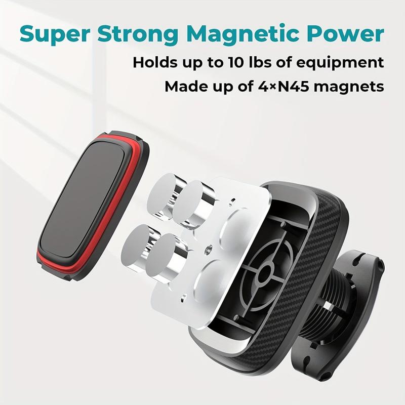 Flexible Magnetic Phone Holder for Car Dashboard & Windshield