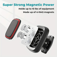 Flexible Magnetic Phone Holder for Car Dashboard & Windshield