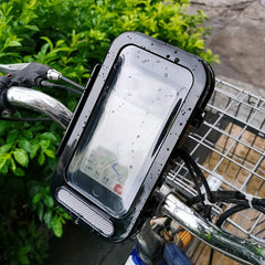 Waterproof Motorcycle Phone Mount with Rain Cover - Motorbike Holder