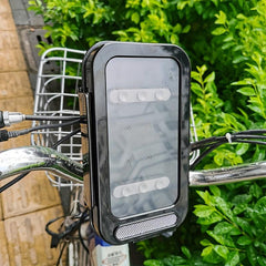 Waterproof Motorcycle Phone Mount with Rain Cover - Motorbike Holder