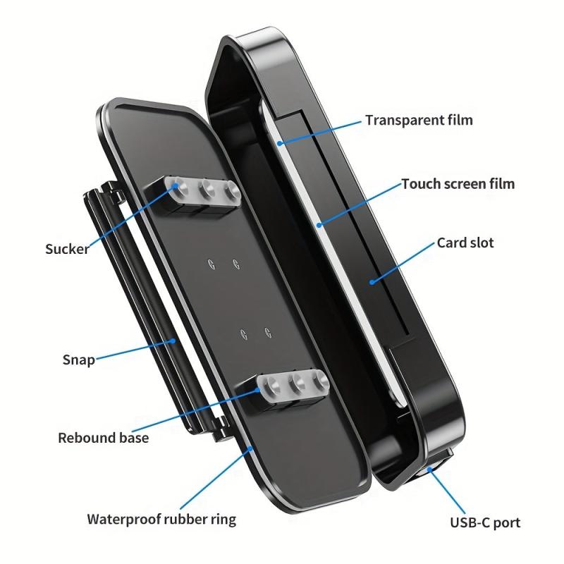 Waterproof Motorcycle Phone Mount with Rain Cover - Motorbike Holder