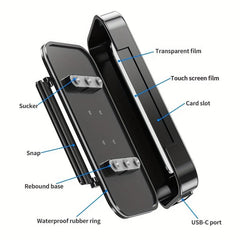 Waterproof Motorcycle Phone Mount with Rain Cover - Motorbike Holder