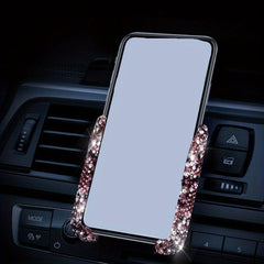 Sparkle and Shine Glitter Crystal Car Phone Holder for Women
