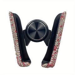 Sparkle and Shine Glitter Crystal Car Phone Holder for Women